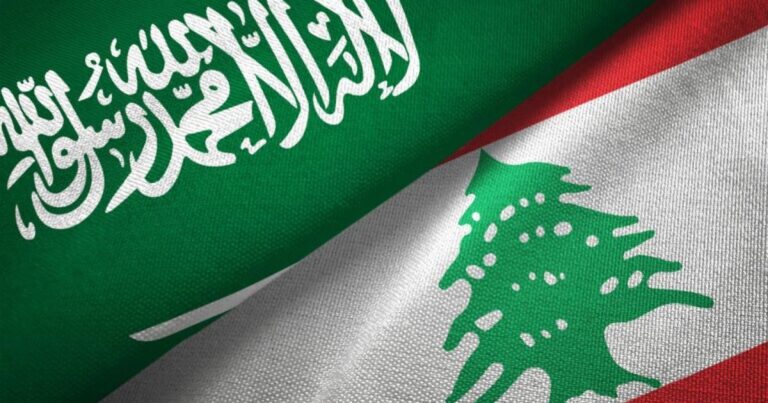 Saudi Lebanese Flags