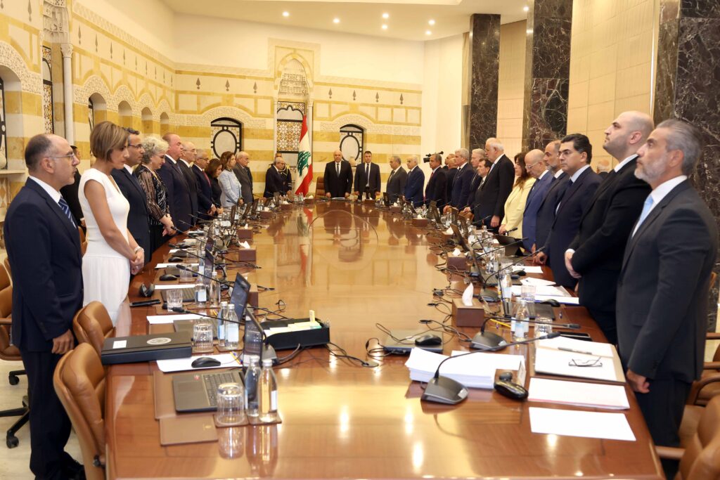 مجلس الوزراء اللبناني  كلّف الجيش وضع خطة تطبيقية لحصر السلاح