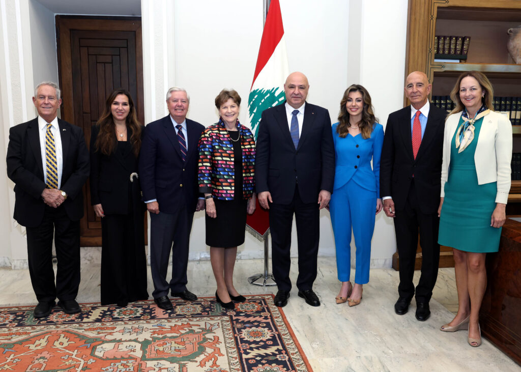 الوفد الاميركي في قصر بعبدا اليوم