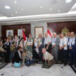 استقبل السفير الأسعد وفد لجنة «كي لا ننسى صبرا وشاتيلا وحق العودة»، بحضور رئيس اللجنة فلافيو نافارو وناشطين داعمين لفلسطين من إسبانيا وإيطاليا وبريطانيا واليابان واسكتلندا، إلى جانب أمين سر فصائل منظمة التحرير الفلسطينية في لبنان فتحي أبو العردات، ورئيسة الاتحاد العام للمرأة الفلسطينية آمنة جبريل، وممثلي فصائل منظمة التحرير ومنسق اللجنة في لبنان قاسم العينا وعدد من كوادر السفارة.