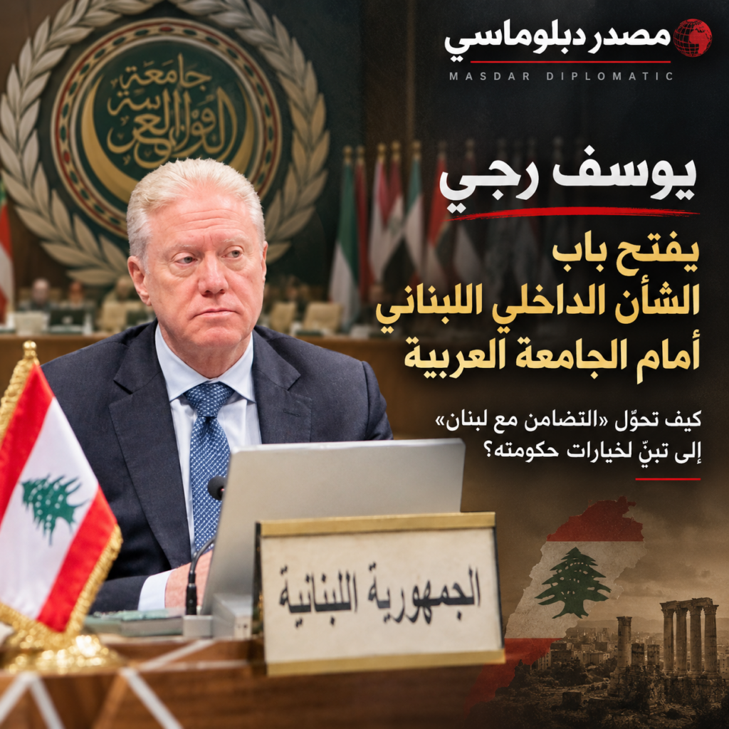 رجي قدّم أمام الاجتماع العربي رواية سياسية مباشرة لمسؤولية حزب الله عن الحربين اللتين شهدهما لبنان خلال العامين الماضيين، مؤكداً أن لبنان حذّر الحزب من «العبث بأمن لبنان وجرّه» إلى حروب مدمرة. وهذا الخطاب لم يكن مجرد إدانة للاعتداء الإسرائيلي أو طلباً للمساندة العربية في مواجهة إسرائيل، بل كان، عملياً، عرضاً عربياً للرؤية الرسمية للحكومة اللبنانية في شأن العلاقة بين الدولة والسلاح وقرار الحرب والسلم.