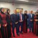 وصورة تذكارية مع سفير فلسطين أشرف دبور وطاقم السفارة